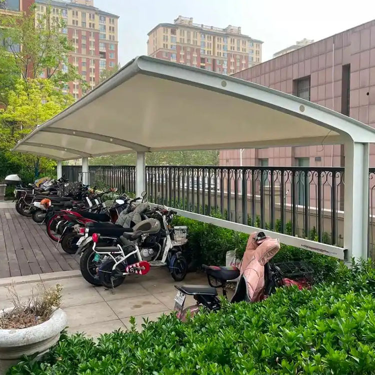 常山县膜结构电动车棚